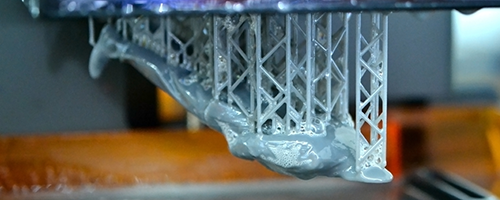 SLA print process preview